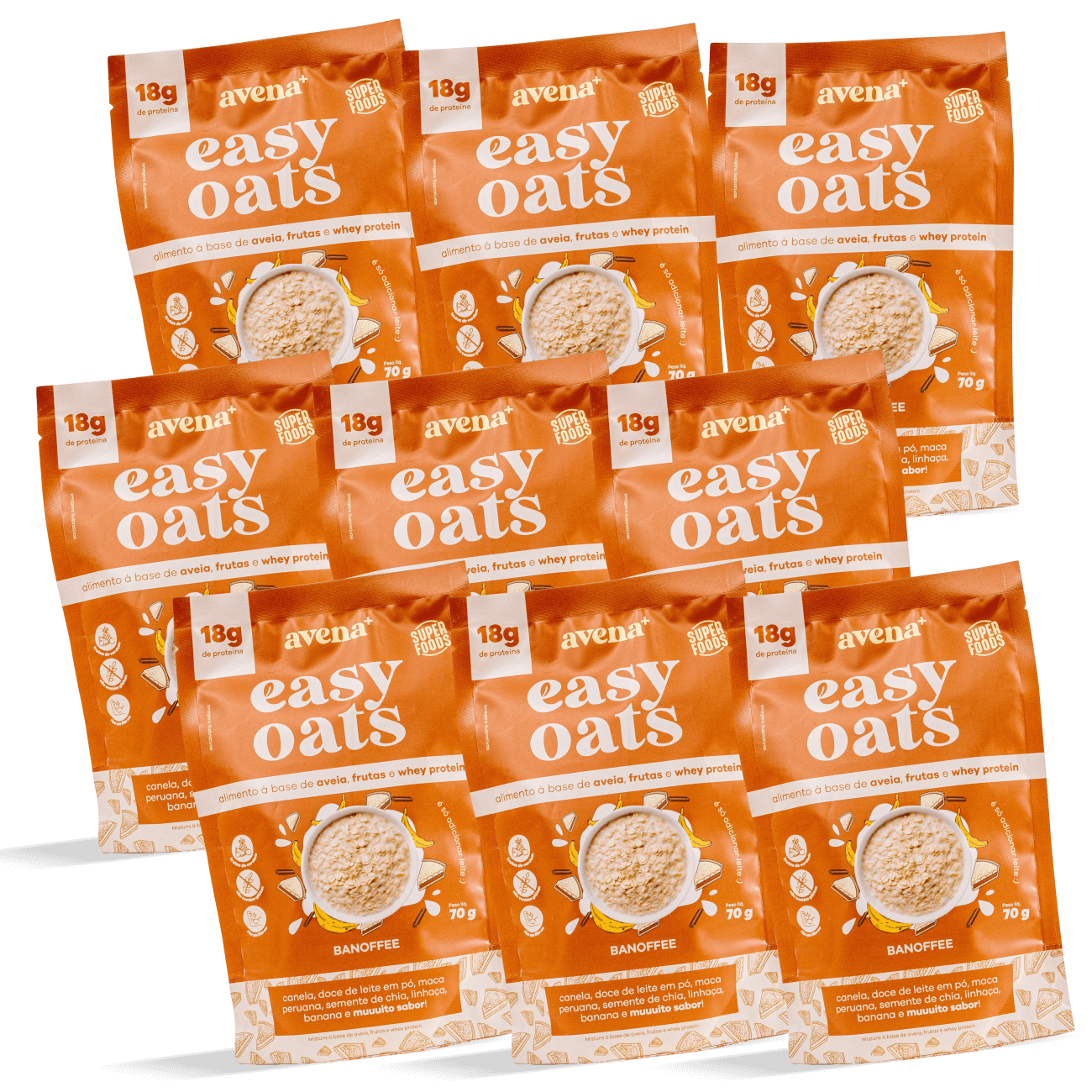 Caixa Experimenta Banoffee - 9 unidades (R$16,90/und)